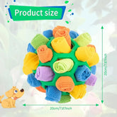 Interaktiver Sniffing Ball für Hunde: Tragbare Snuffle Ball für die Sinnesschulung und das Suchverhalten von Haustieren